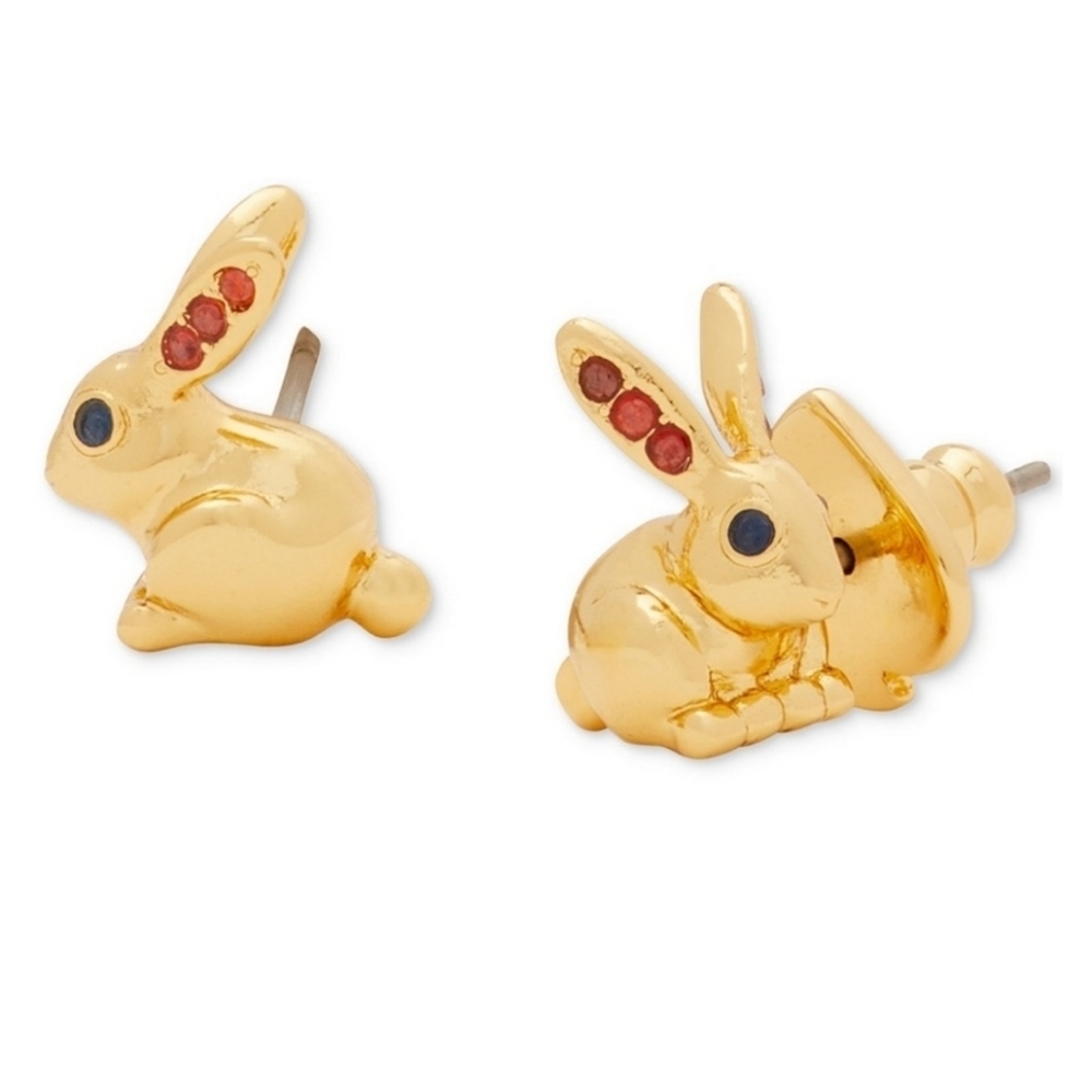 🔹️Kate Spade🔹️ Year Of The Rabbit Pendant Necklace And Earring Bundle - Picture 9 of 10